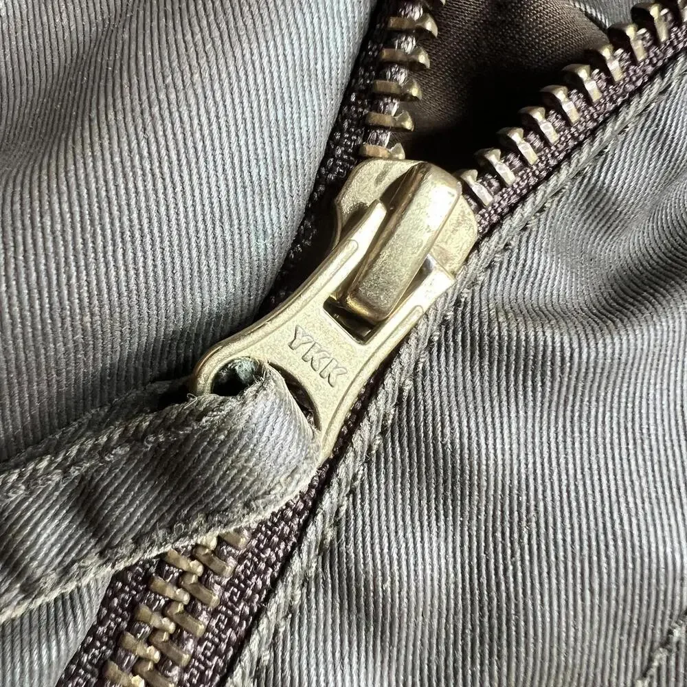 J.Crew Jacket Mens Small Brown Hooded Parka Full Zip Lined Pockets‎ Casual